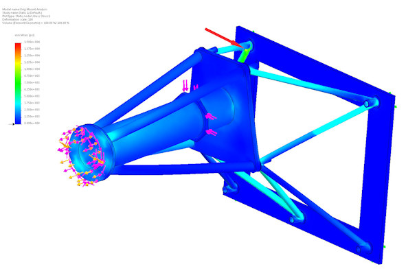 Ortho View of FEA Results